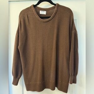 Old Navy Brown Tunic length sweater